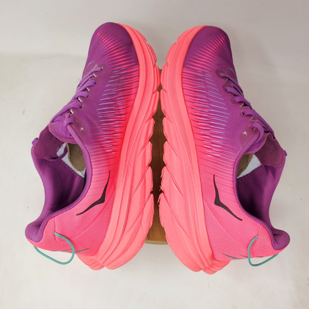 Hoka One One Rincon 3 Shoes Womens 9.5 Purple Pink Walking Running Sneaker - Picture 10 of 14